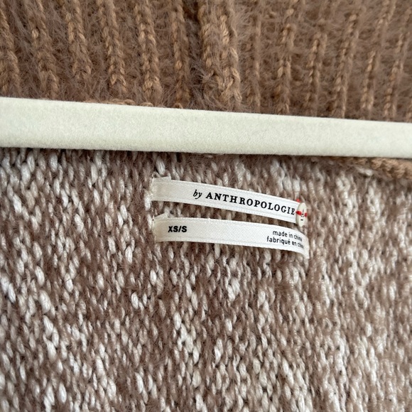 Luxuriously soft camel and cream athro sweater. Worn only twice! - Picture 3 of 5